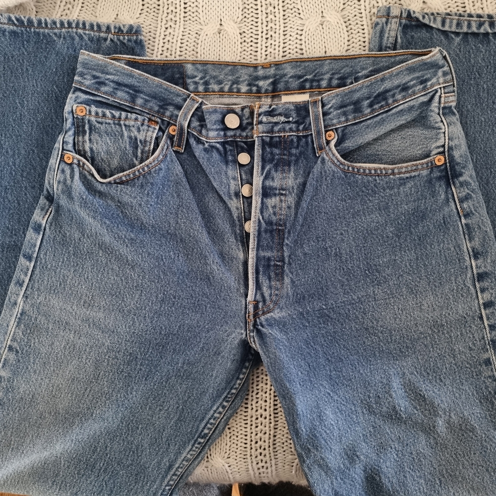 Men's Straight Blue Jeans
